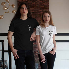 Футболки парні "Ты мой свет", XS, XS