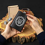 Фляга "Герб з вінком", Крафтова коробка, фото 2