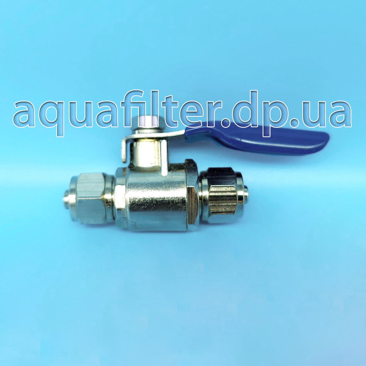 Латунний кульовий прохідний кран Kaplya 1/4" JACO – 1/4" JACO