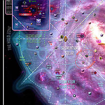 Плакат "Вархаммер 40000, карта галактики, Warhammer 40000", 75×106см, фото 2