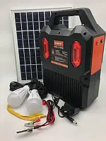 ❤️Сонячна переносна електростанція зі світильником DAT AT-9078B з Solar панеллю та FM радіо