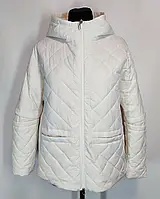 Куртка біла молочна демісезонна Lusskiri 6615