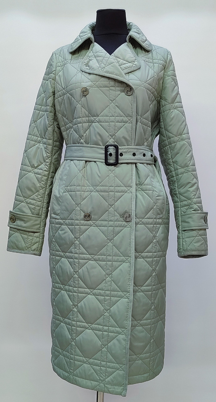 Куртка-плащ демісезонна FODARLLOY 23705 оливкова з поясом - фото 1 - id-p2358181186