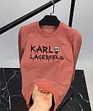 Чоловіча кофта світшот Karl Lagerfeld CK8546 коралова, фото 4