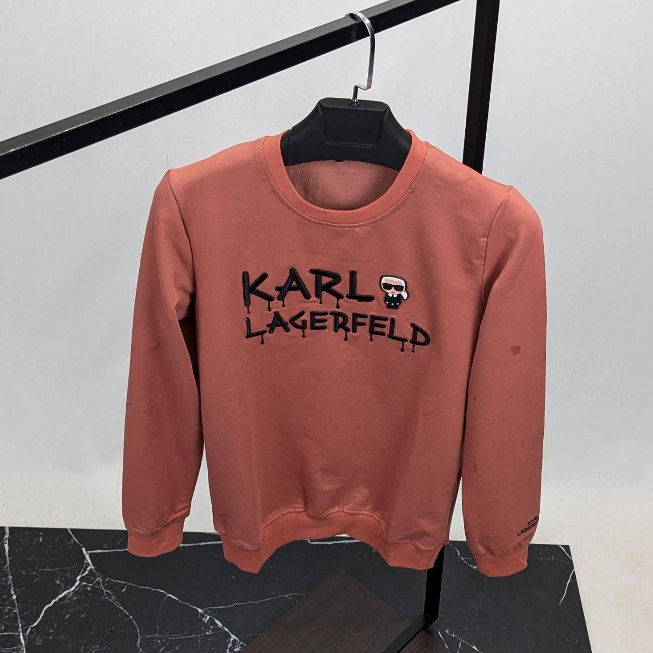Чоловіча кофта світшот Karl Lagerfeld CK8546 коралова
