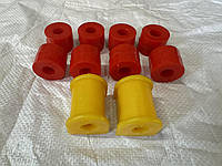 Втулки стабілізатора та стійки стабілізатора москвіч 2140 комплект 10 шт поліуретан 2140-2906078/ 2140-2906040