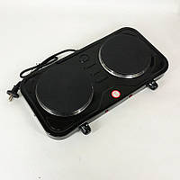 Зручна плита для кухні, Електрична кухонна плита з двома зонами нагріву, Електроплита двоконфорочна LU-89