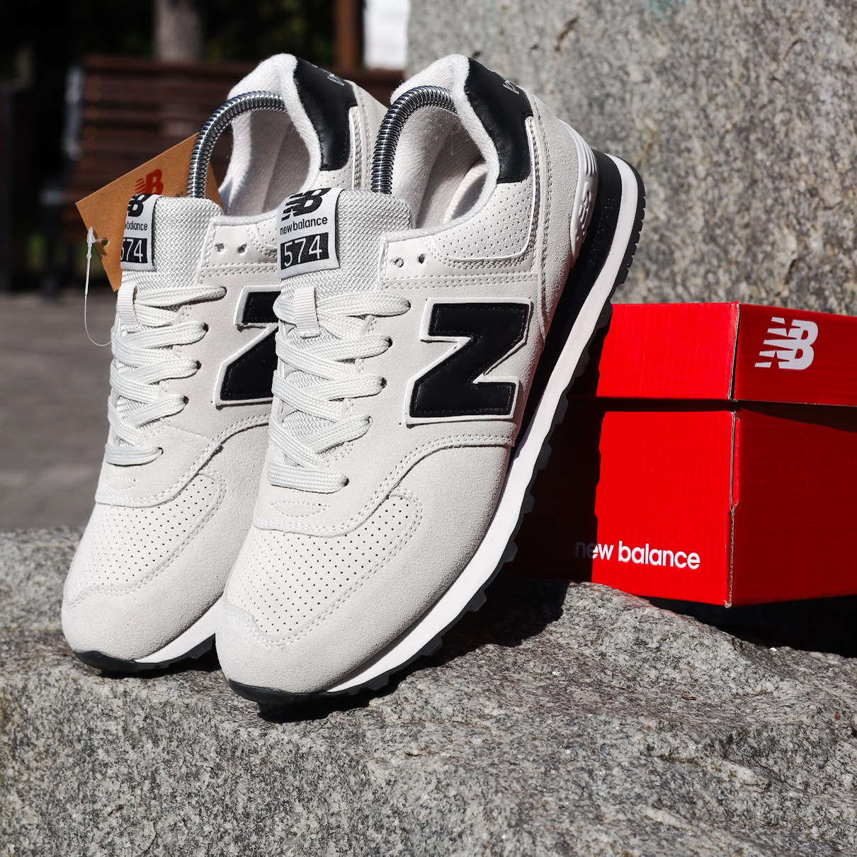 СУПЕР ЦІНА Чоловічі Кросівки New Balance 574 бежевий колір