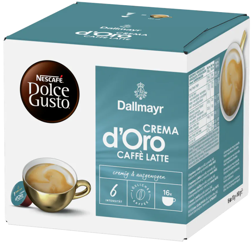 Dolce Gusto d'Oro CREMA  CAFFE LATTE (Au Lait) 16 порцій!!, фото 1