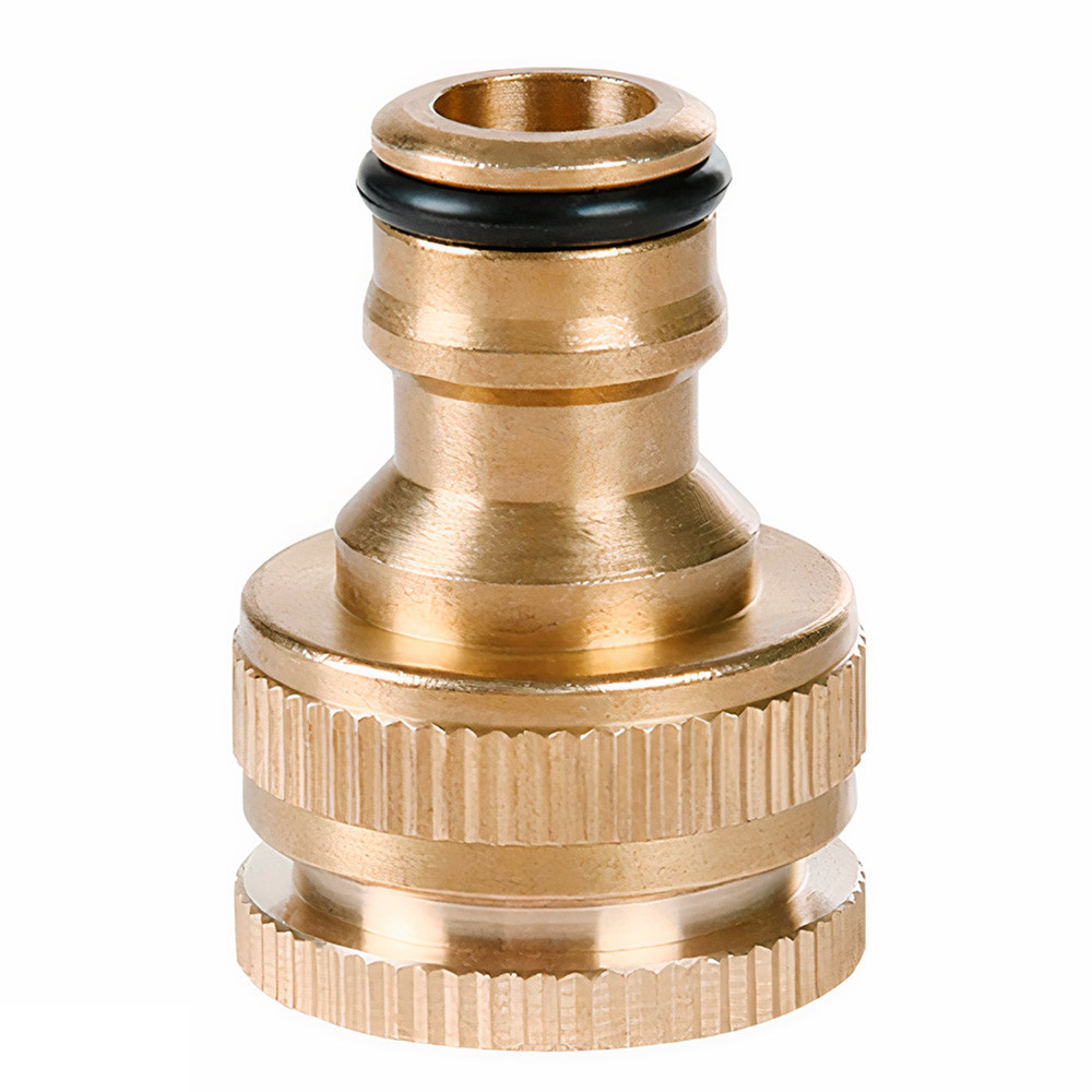 Адаптер латунний 1/2" (3/4") для поливу LOSSO MY-104, перехідник для шланга