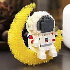 Мініконструктор Астронавт на Місяці з підсвіткою 368 деталей, конструктор космонавт 3д, фото 8