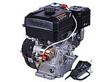 Двигун 177FE — бензин (під шпонку діаметр 25 мм) (9 л.с.) з електростартером — TTG, фото 2