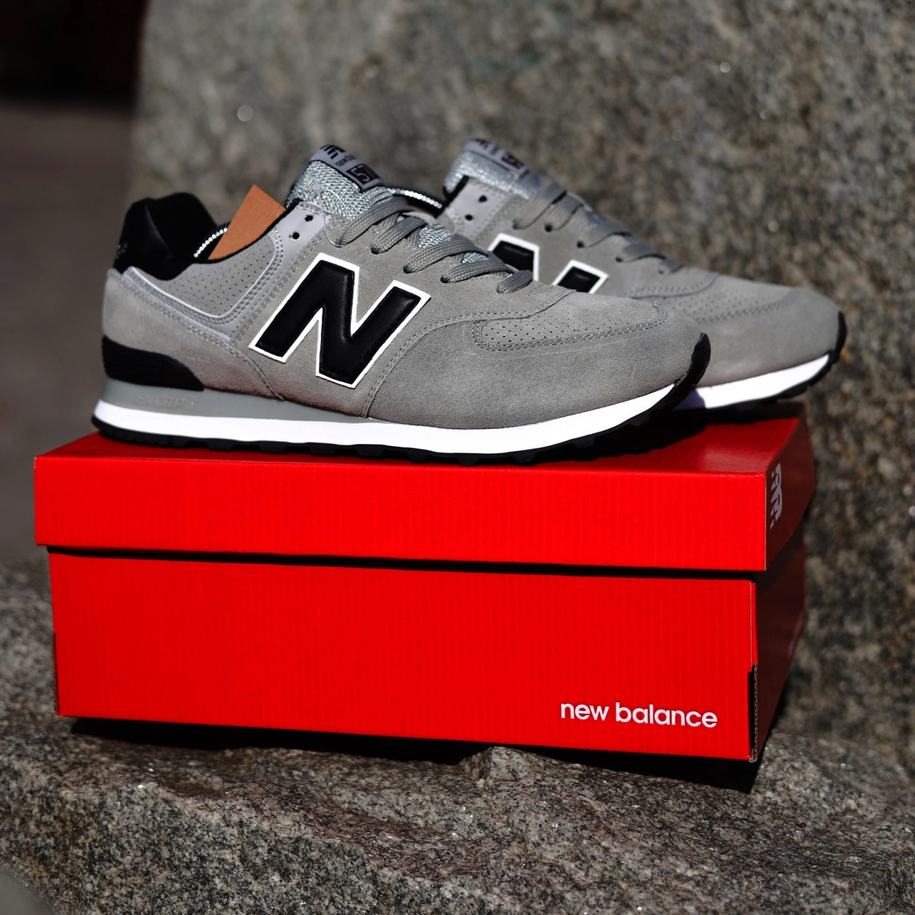 СУПЕР ЦІНА Чоловічі Кросівки New Balance 574 сірі
