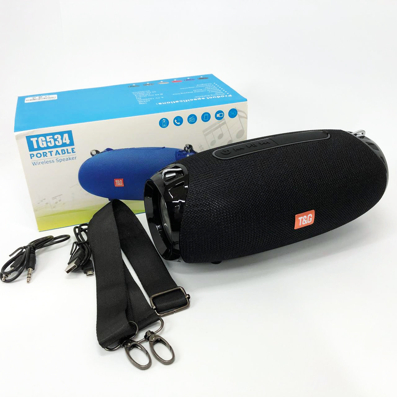 Bluetooth стерео колонка з функцією радіо TG534, Вулична блютуз колонка з OZ-450 гучним звуком