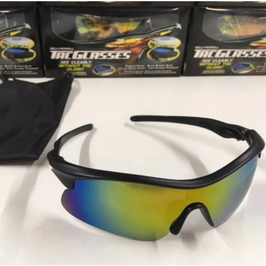 Окуляри тактичні сонцезахисні TAG GLASSES поляризовані антивідблискові для MN-753 водіїв різнокольорові