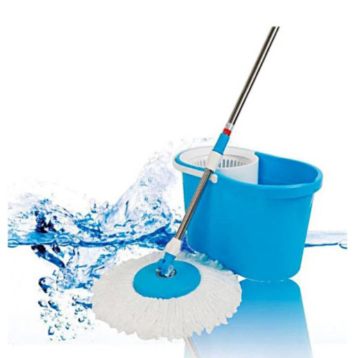 Універсальна швабра з віджимом-центрифугою та відром Easy Mop Кругла Швабра. IP-943 Колір: синій