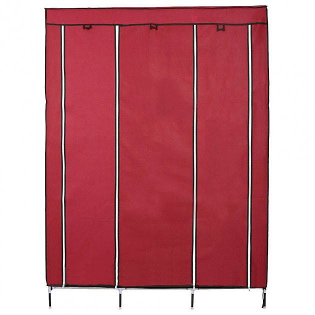 Тканинна шафа для верхнього одягу WARDROBE 175 х 130 х 45 см, шафа для білизни, Мобільна шафа QO-120 для одягу