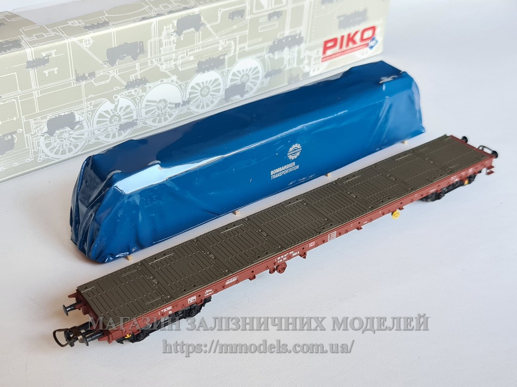 PIKO 54810 Платформа DB AG Ep.V з корпусом електровоза BR 185, масштаб 1:87, H0