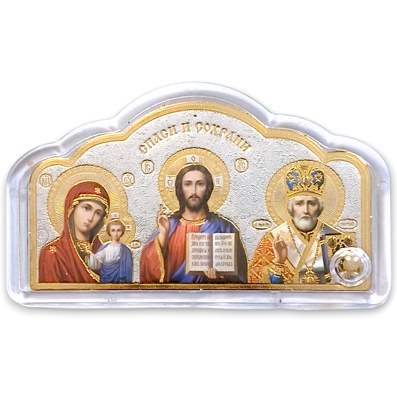 Трійник автомобільний з двостороннім скотчем, оргскло