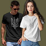 Футболка унісекс Stedman з принтом  ТРИЗУБ ВІДБИТОК ПАЛЬЦЯ XS біла, фото 3