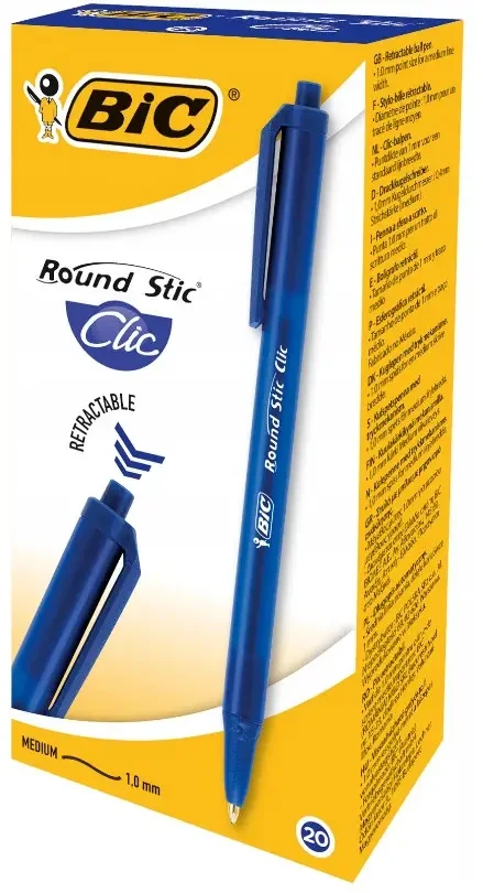 Ручка кулькова автом. BIC Round Stic Exact, 1 мм, синя