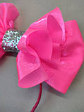Бант на обручі Барбі Великий бант Рожевий Бант Барби на ободке Большой розовый Ободок 295 грн, фото 2