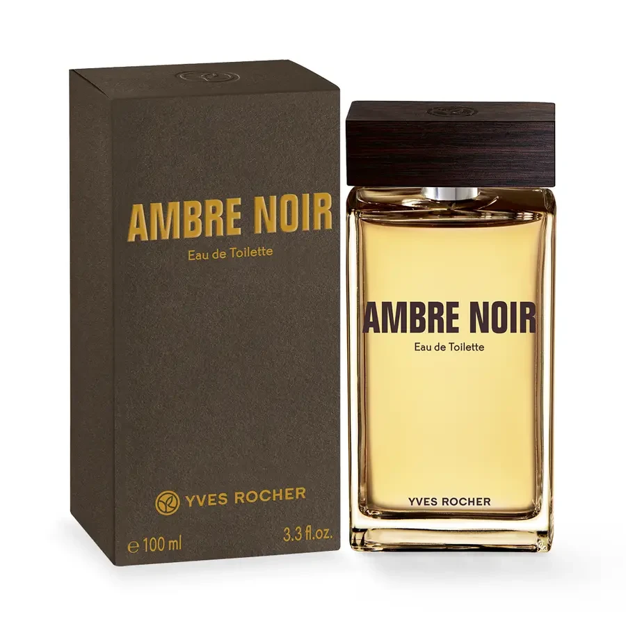 Туалетна Вода Ambre Noir для чоловіків Сила темного дерева, чуттєвість амбри Yves Rocher 100 мл