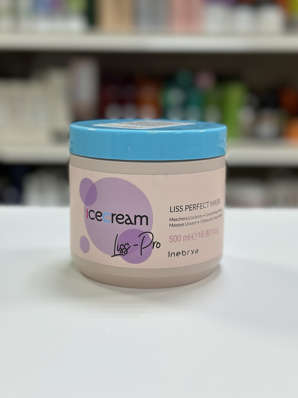 Маска що розгладжує жорстке та пухнасте волосся Inebrya Ice Cream Liss Perfect Mask 500мл