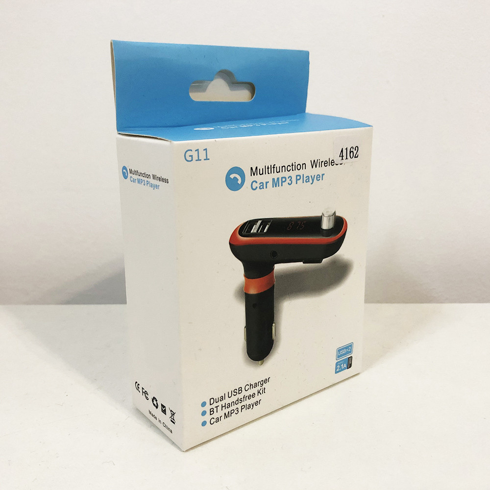 FM Трансмітер в машину SmartUS G11 BT ФМ модулятор автомобільний. HR-963 Колір: золото