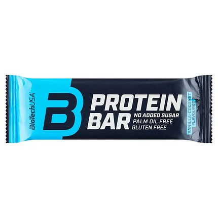 Протеїновий батончик BioTech Protein Bar 70 g Coconut-Vanilla, фото 1