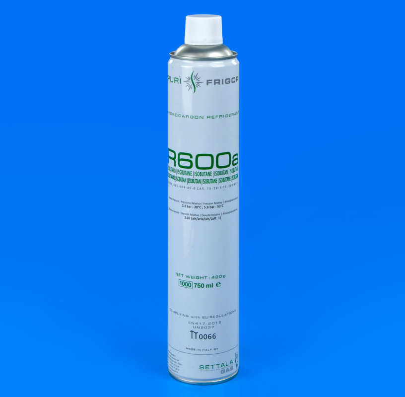 Фреон R600a в балоні 750ml/420 g (білий)