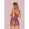 Комплект obsessive Emperita chemise & thong berry L/XL, фото 3
