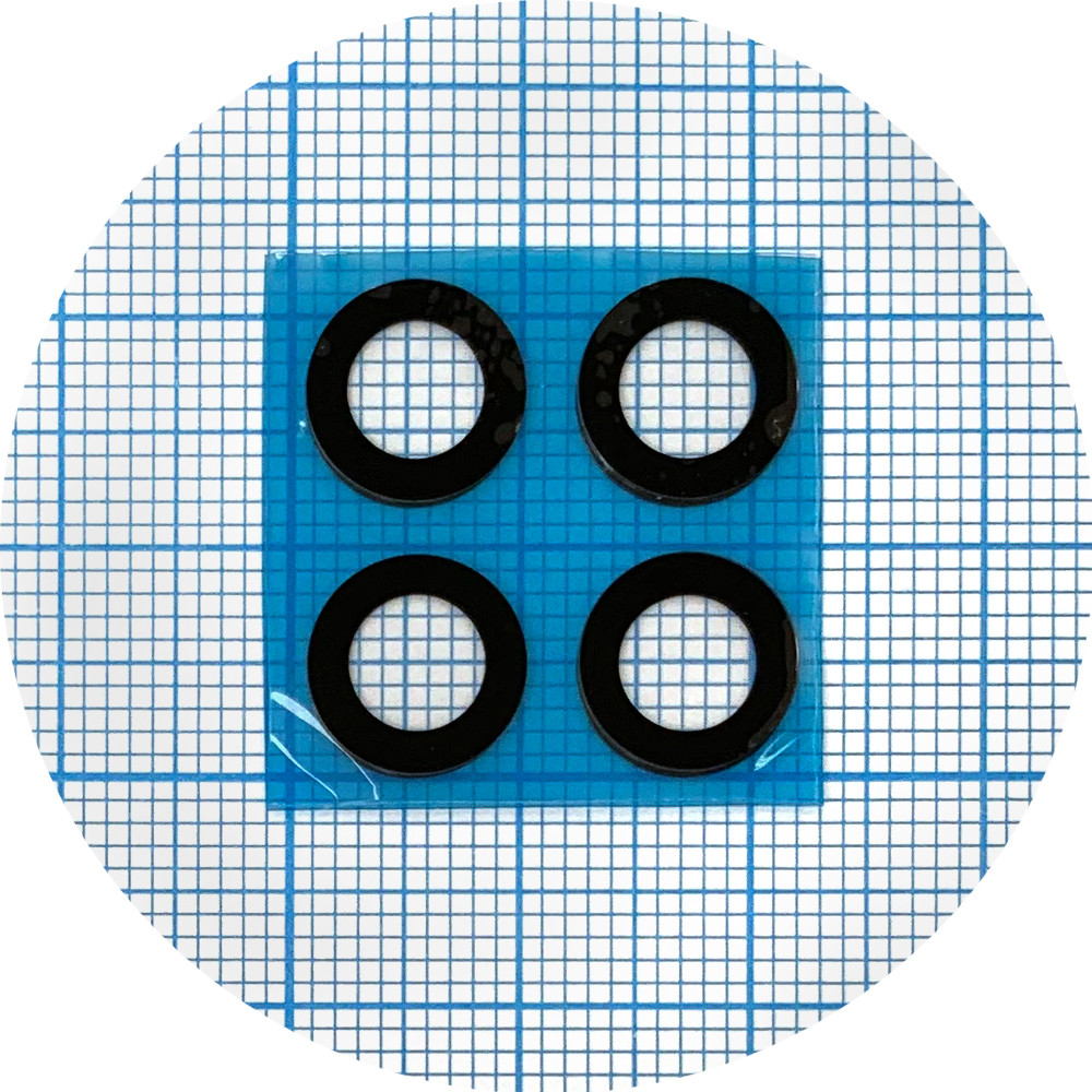 Скло камери Huawei Honor 50 Lite, Nova 8i (чорне - 4 шт), фото 1