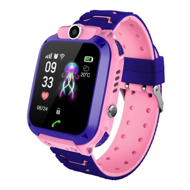 Дитячий Смарт Годинник Smart Baby Watch Q12 SIM /Bluetooth /LBS/GPS. NH-738 Колір: рожевий