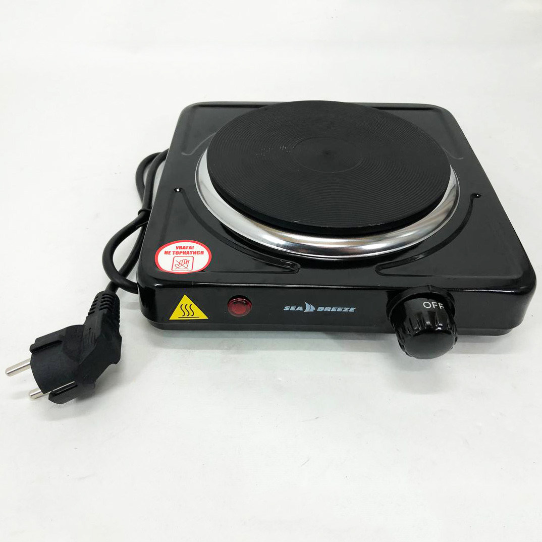 Побутова електроплитка Sea Breeze SB-061 1000 Вт, Електрична плитка одноконфорочна WM-81 - фото 1 - id-p2358214088