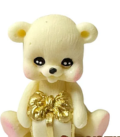 Шоколадна фігурка Ведмежатко (біле) 6 см