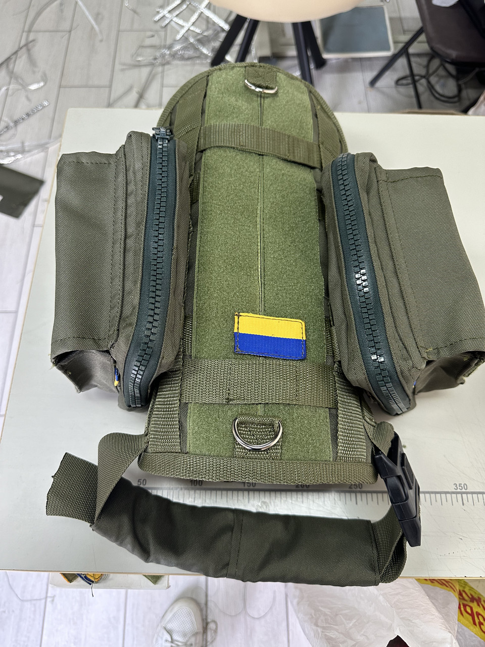 Тактичний жилет для собак К9 колір Хакі — амуніція для собак шлея — тактична жилетка, фото 1