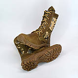 Легкі високі берці в кольорі койот з камуфляжними вставками, фото 9