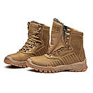 Берці зимові військові шкіряні койот Арт-А1, фото 6