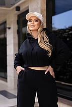 Спортивний костюм на флісі з коротким худі "Navi" | Норма і батал, фото 2