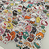 Набір стикерів 100 шт Наклейки Hello Kitty, фото 4