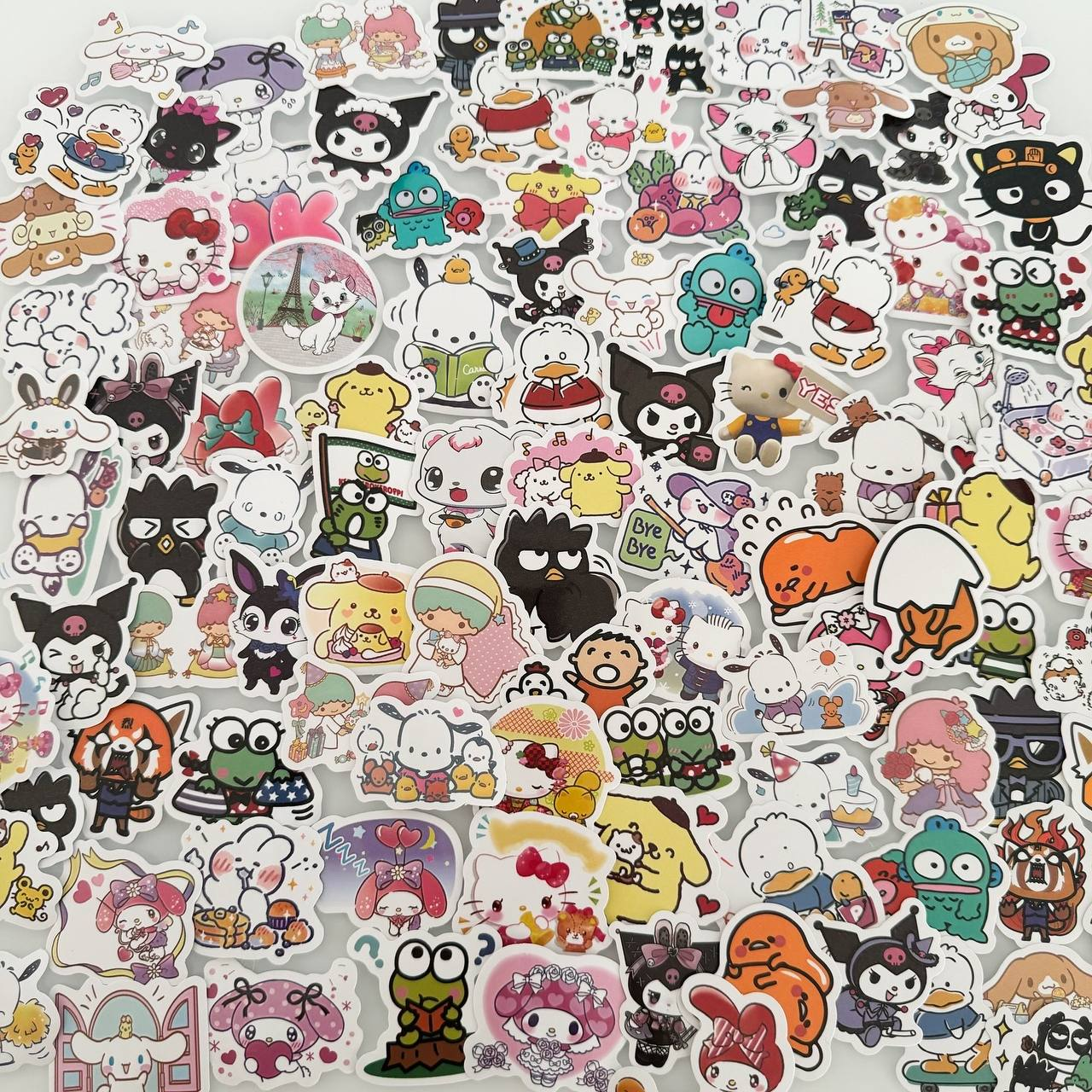 Набір стикерів 100 шт Наклейки Hello Kitty