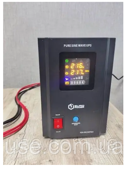 Джерело живлення ДБЖ UPS, 1кВт, 220V, блок живлення 1500 ВА, лінійно інтерактивний, з акумуляторами