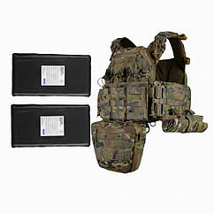 Плитоноска Kiborg GU Gen.2 + 4 підсумків та балістичні пакети 2 класу Мультикам