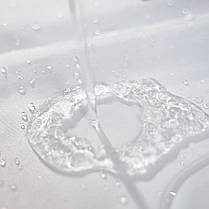 Шторка для ванни з поліестеру водонепроникна Bathlux 180x180 см з кільцями, фіранка для ванної кімнати, фото 5