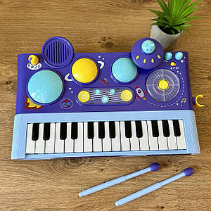 Дитяче піаніно-синтезатор 35178 барабан записування світла