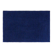 Килимок для ванної кімнати та душу з м'яким ворсом Bathlux 80*50 із спеціального нековзного матеріалу Синій, фото 3