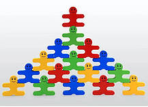 Дитячий розвиваючий дерев'яний збалансований складний конструктор Монтесорі для раннього дитинства 16 елементів, фото 4