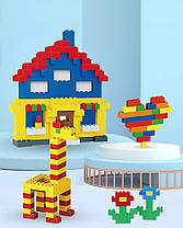 Дитячий розвиваючий конструктор 1000 штук у наборі, 1:48 дрібні будівельні блоки, 20x15x3.5 см, фото 5