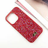 TPU чохол Bling World Rock Diamond для Apple iPhone 15 Pro (6.1") Червоний, фото 3